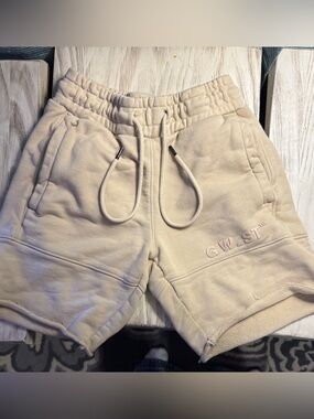 G West Men’s XS Oatmeal Fleece Sweat Shorts Drawstring Athleisure
